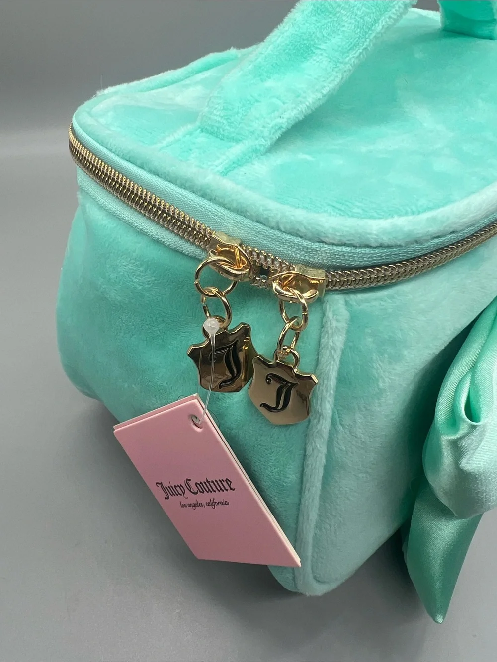Juicy couture velour cosmetics bag